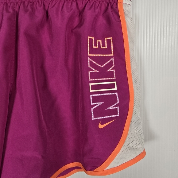 Nike Girls' Size XL Tempo Dri-fit Running Training Shorts Pink Orange White - Picture 4 of 14